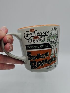 Disney Store Pixar Buzz Lightyear Space Ranger Aliens Coffee Mug Cup Toy Story